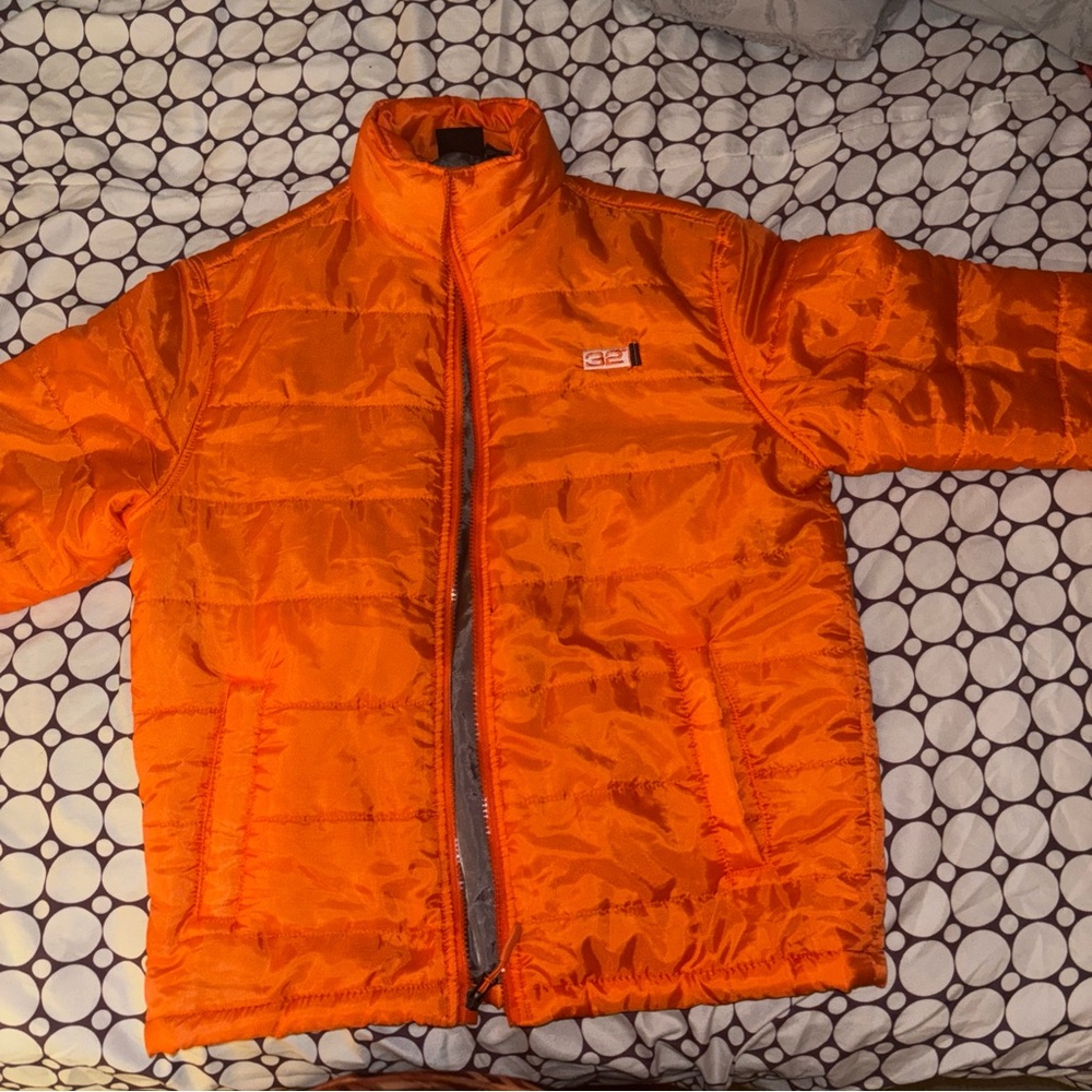 Kids 32 Degrees Weatherproof Puffer Coat - Size L (14/16) - Bright Orange